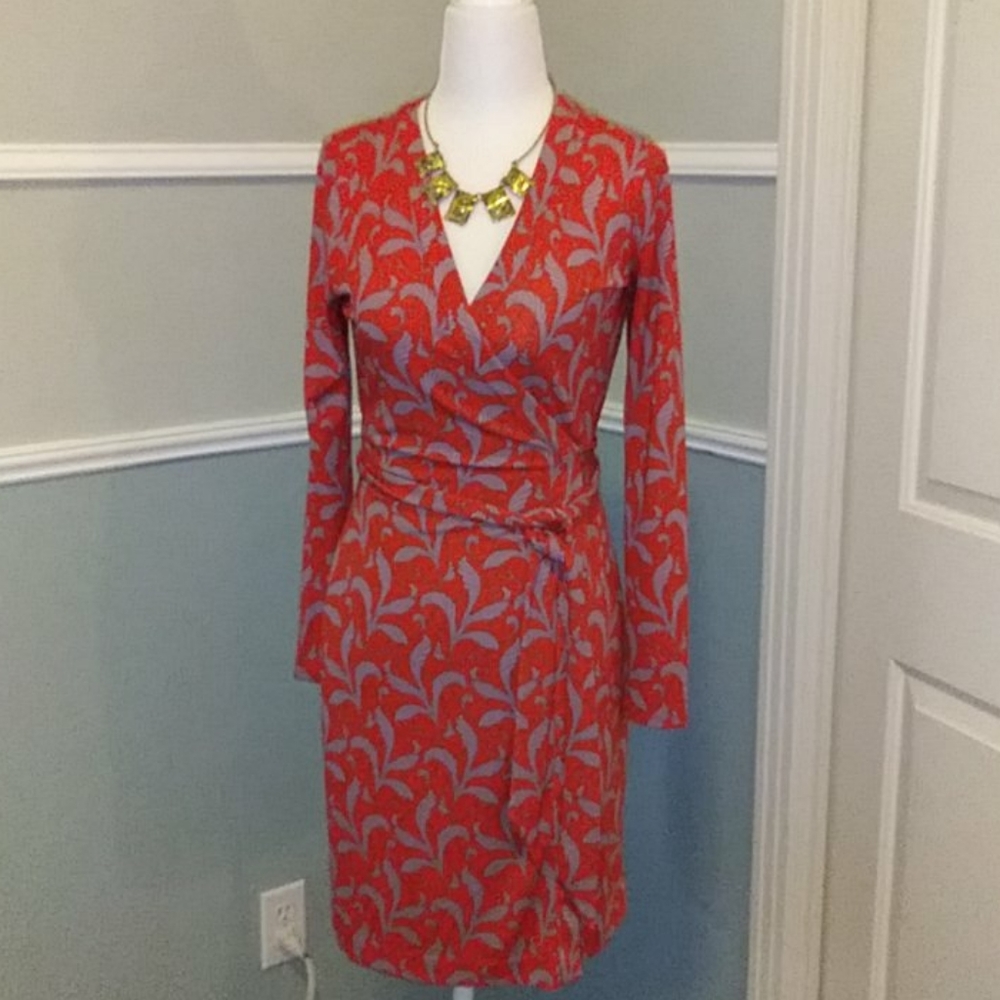 Orange dress. Ann Taylor